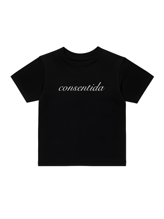 consentida black baby tee