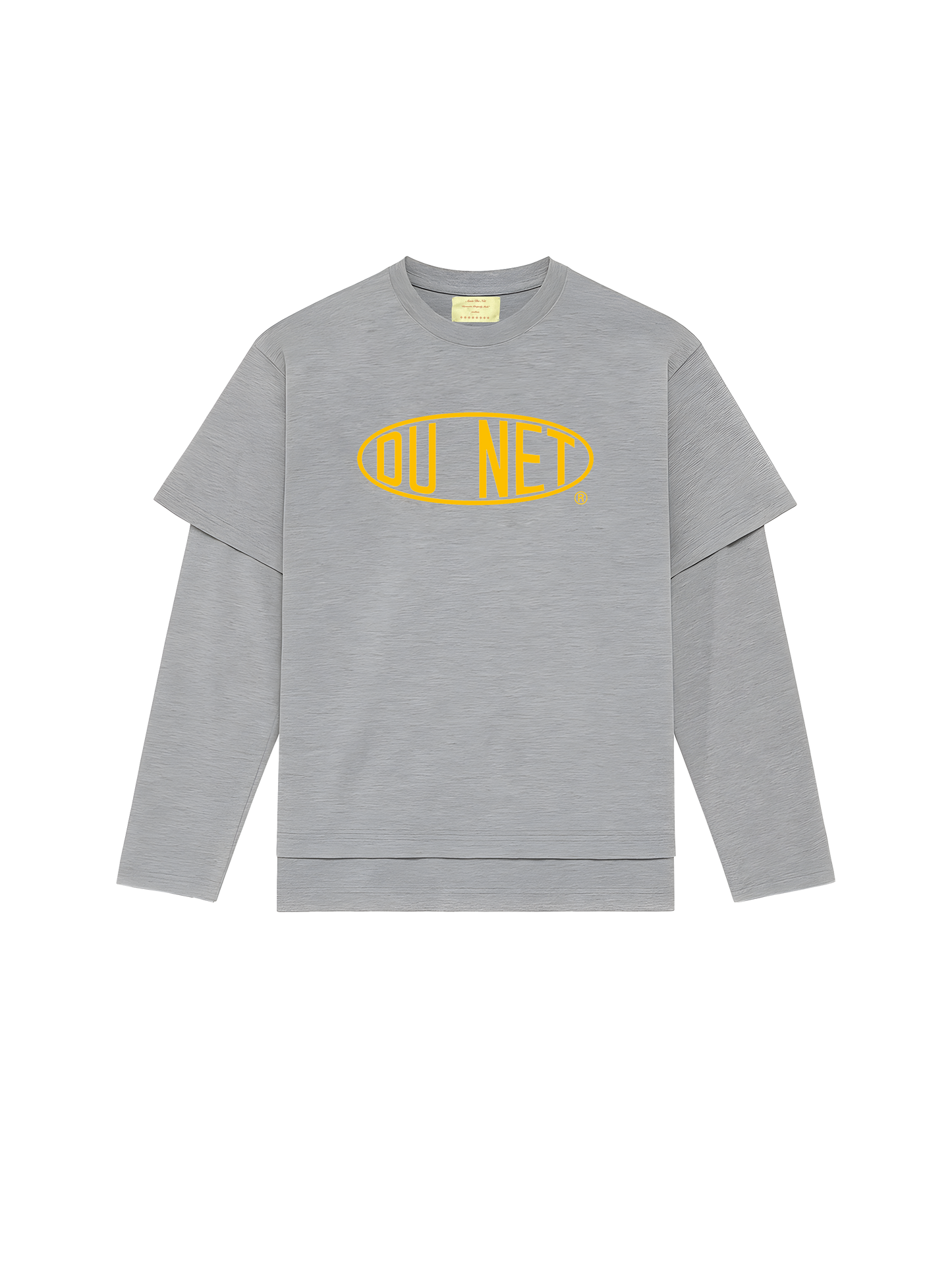 yellow gray dupont melange double tee