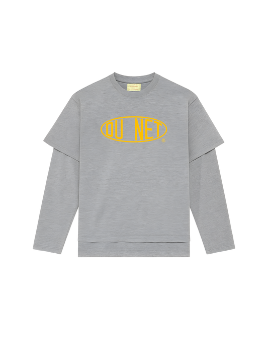 yellow gray dupont melange double tee