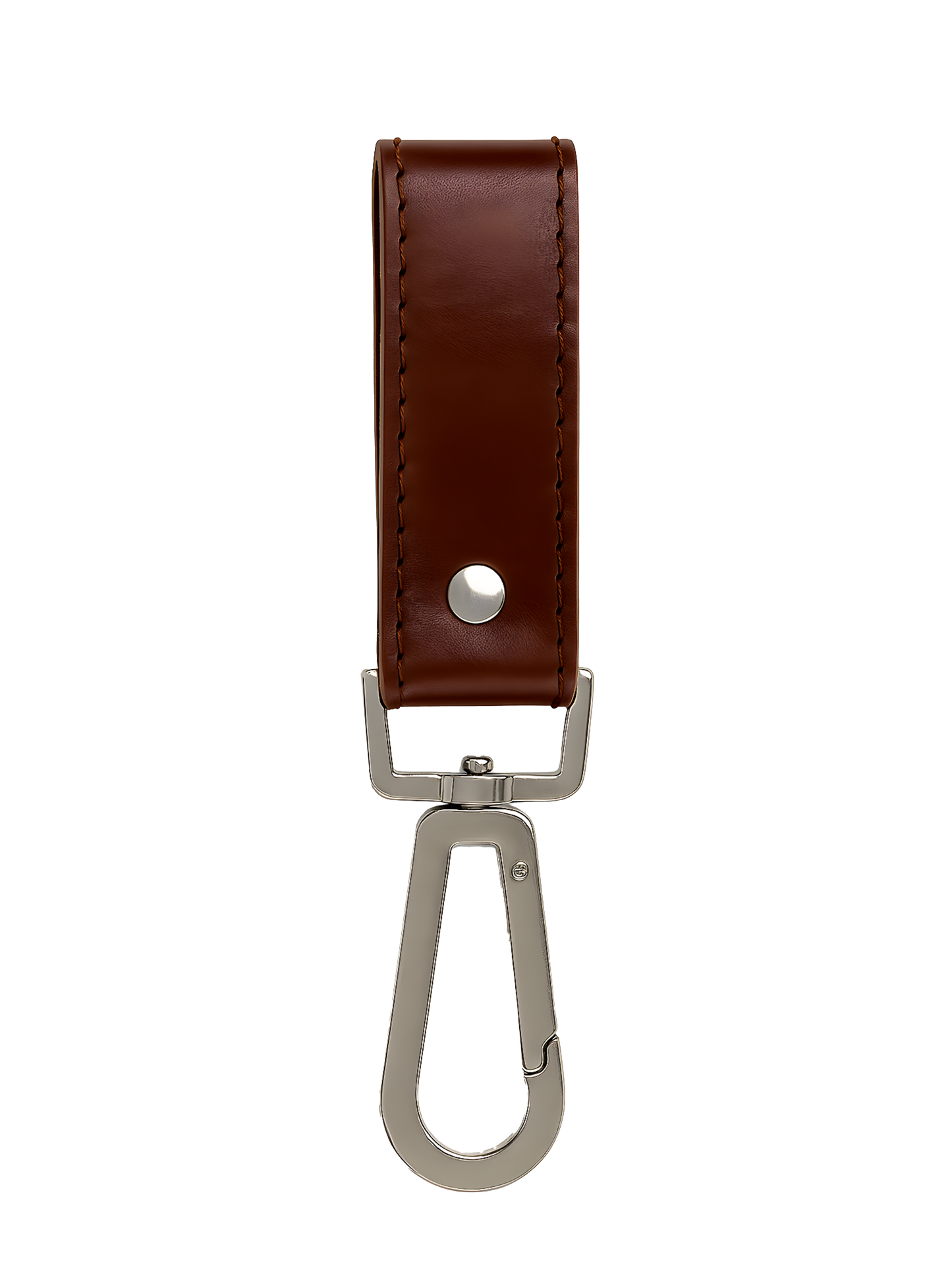 brown leather keychain