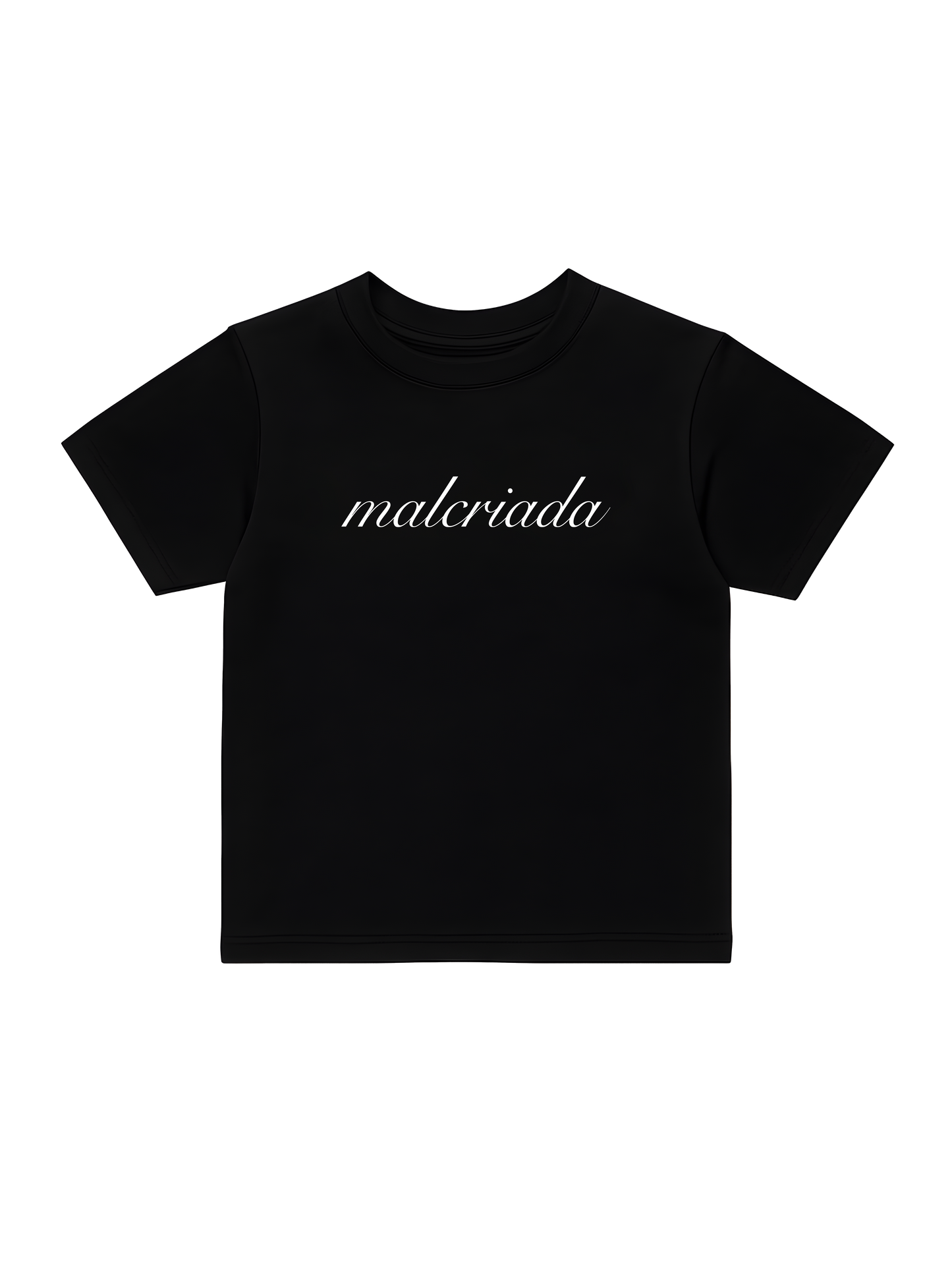 malcriada black baby tee