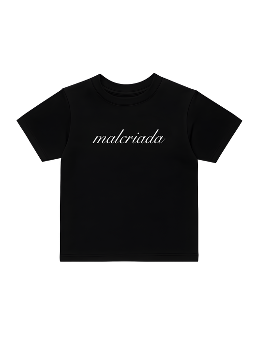 malcriada black baby tee