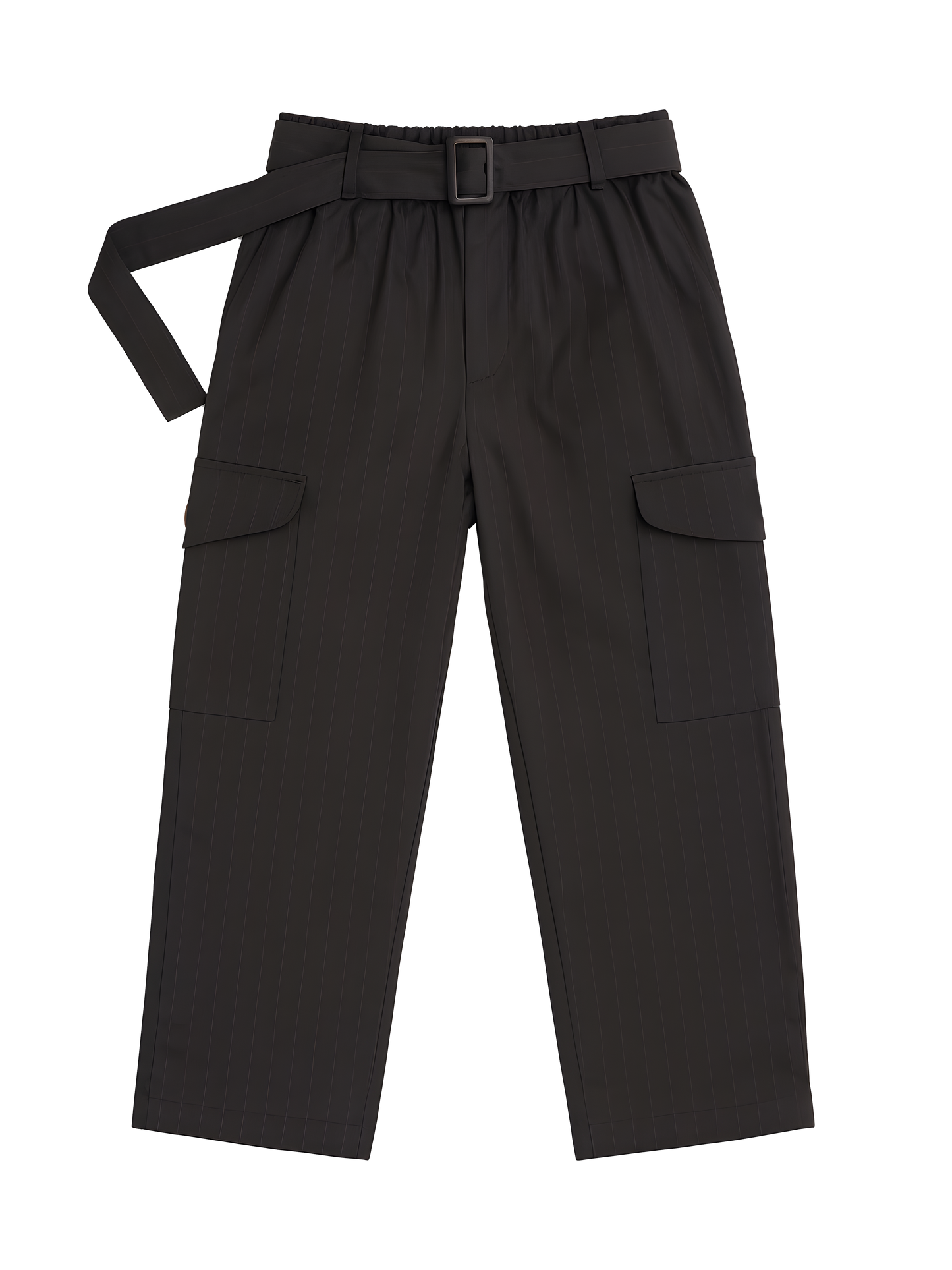 tailored black cargo pant