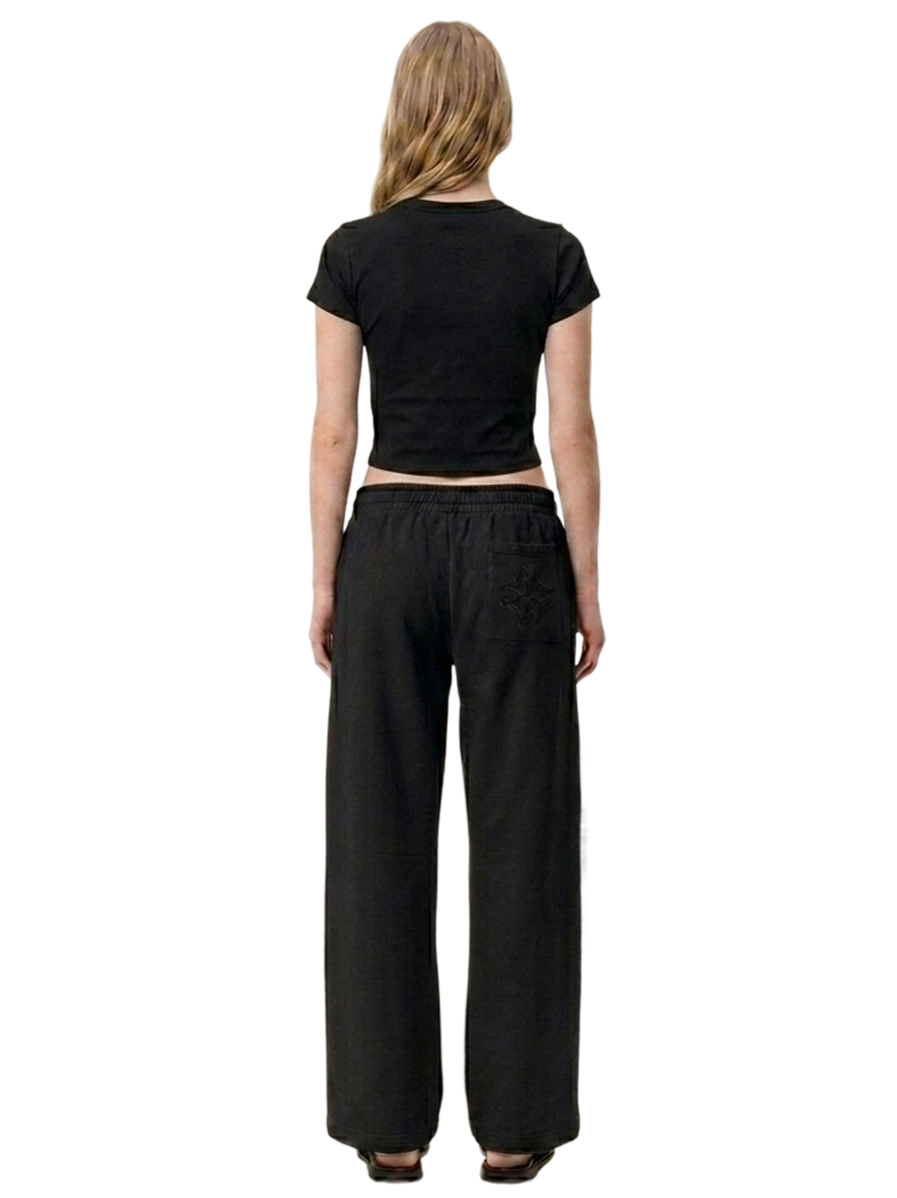 Black baby tee FASTIDIOSA - White