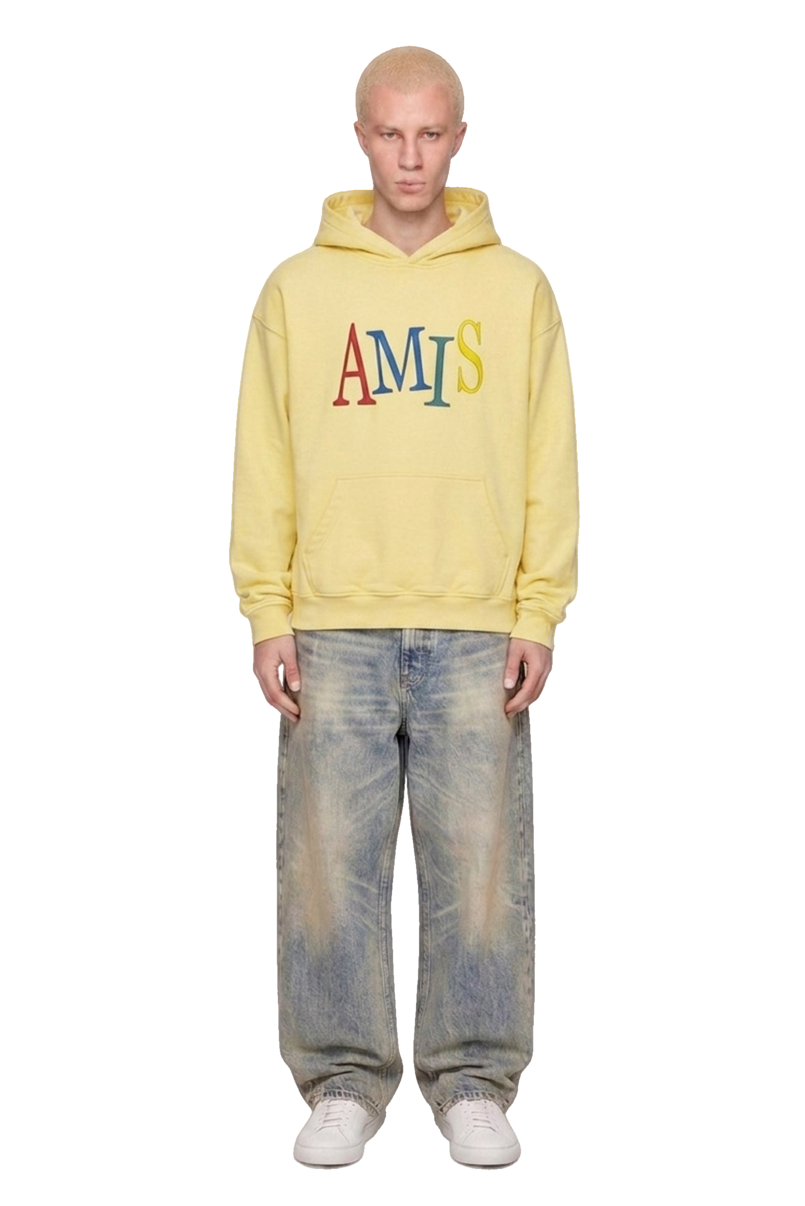 Butter yellow hoodie AMIS VINTAGE - Multi