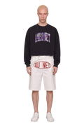 White jort DUPONT - Red  / Repurposed