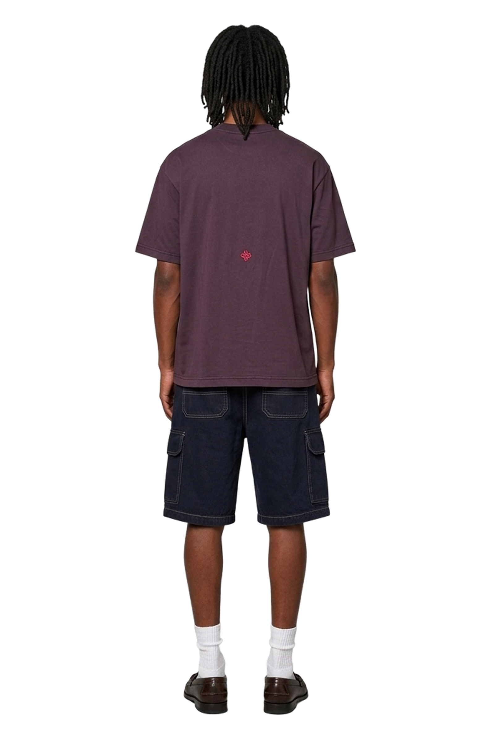 Purple tee DUNET BUBBLE - tartan
