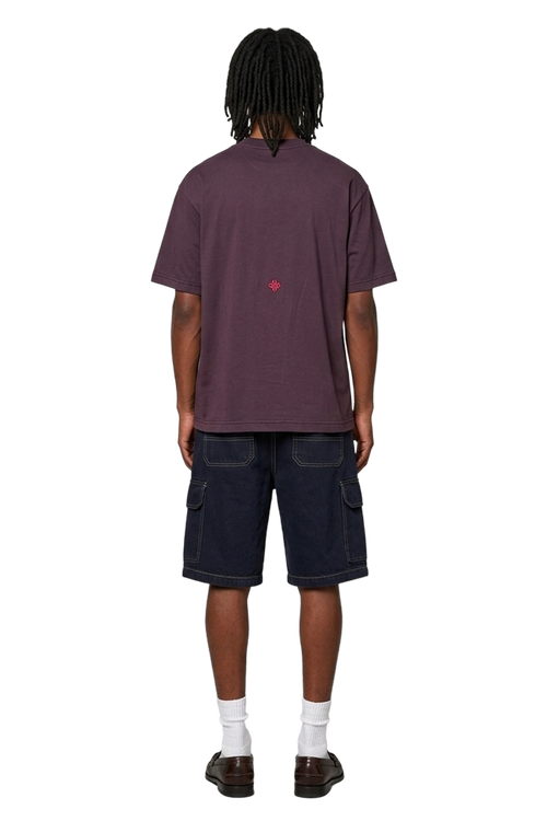 Purple tee DUNET BUBBLE - tartan