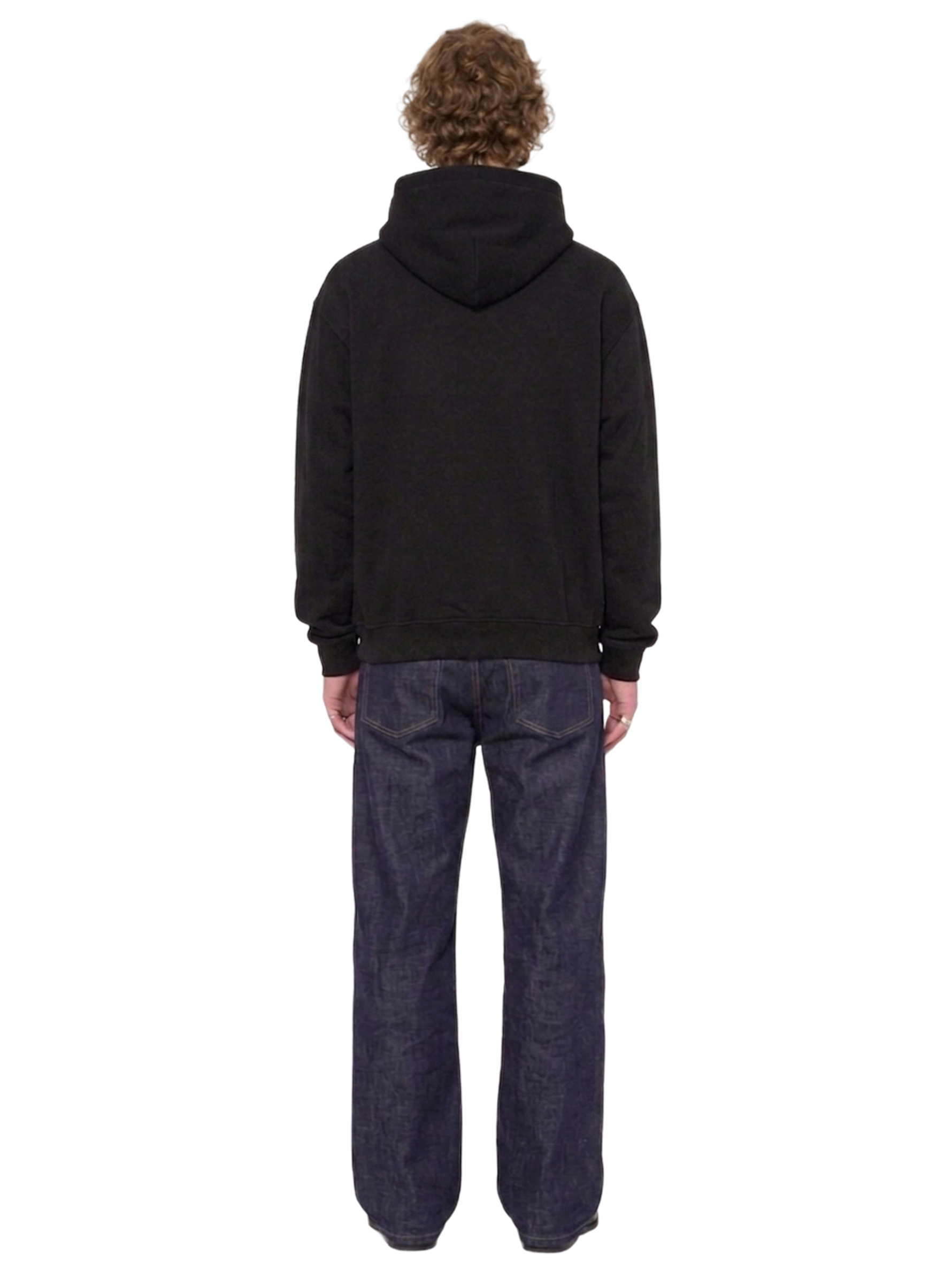 black hoodie ELEGANTE - White