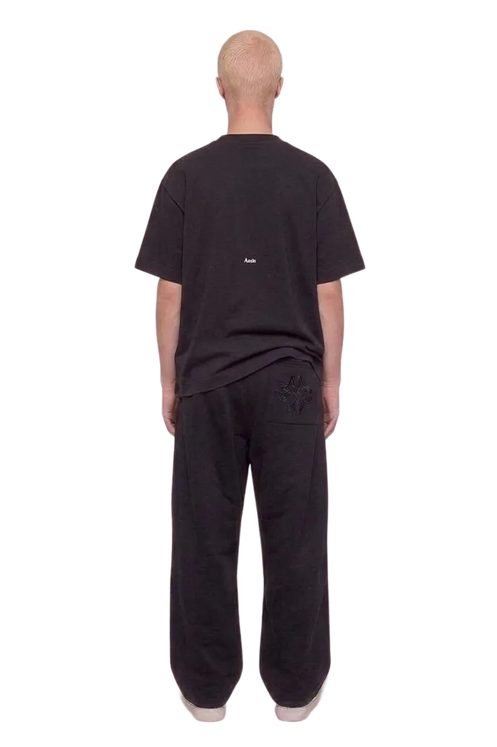 Black tee STONER DRAGGED - white