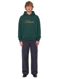 Forest green hoodie DUNET ELEGANTE - Yellow