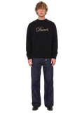Black crewneck DUNET ELEGANTE - Cream