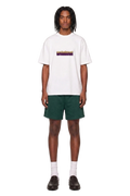 forest green sweatshorts