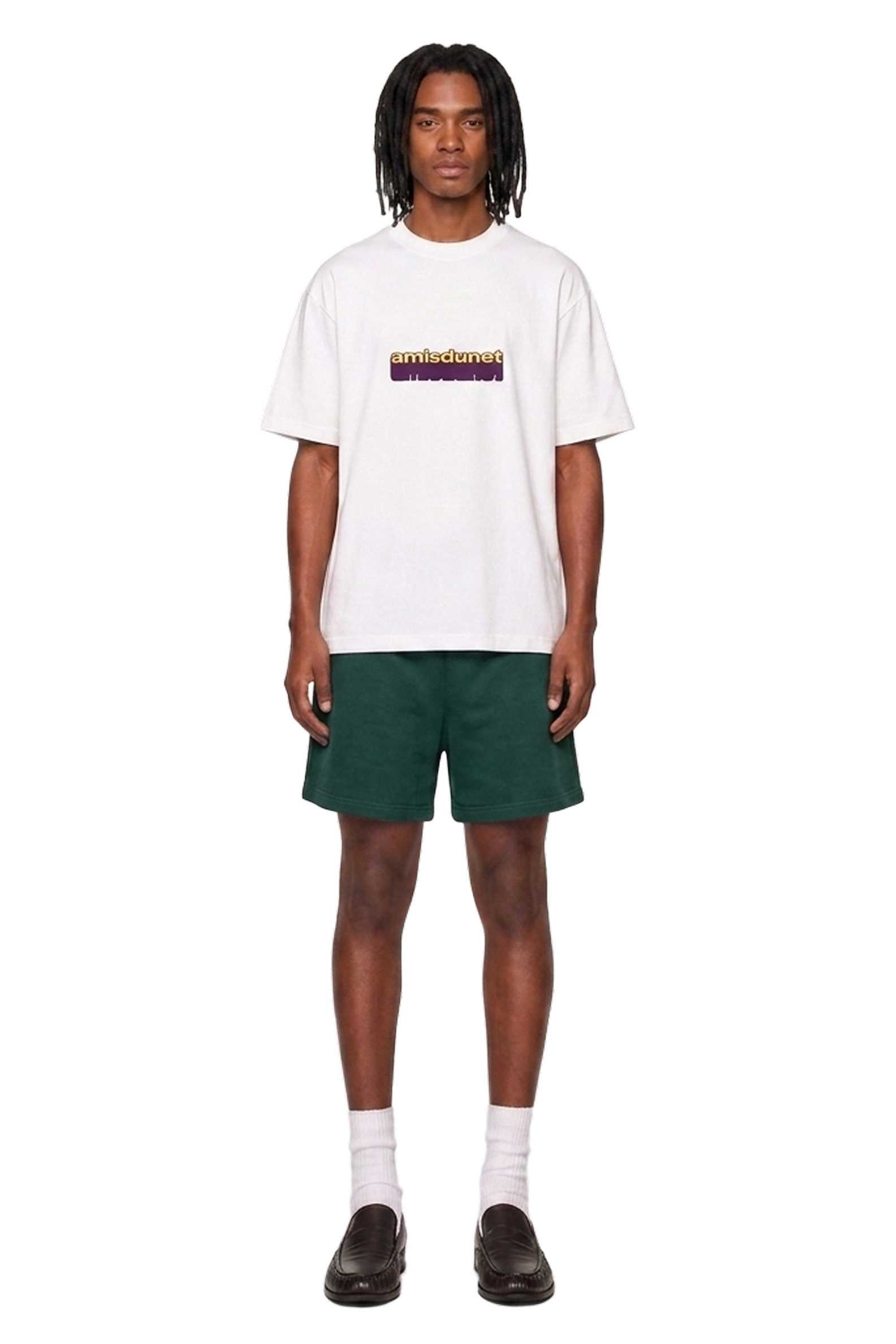 forest green sweatshorts