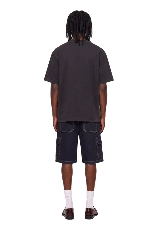 Black tee DUPONT PIXEL - red