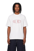 White tee DUPONT PIXEL - red