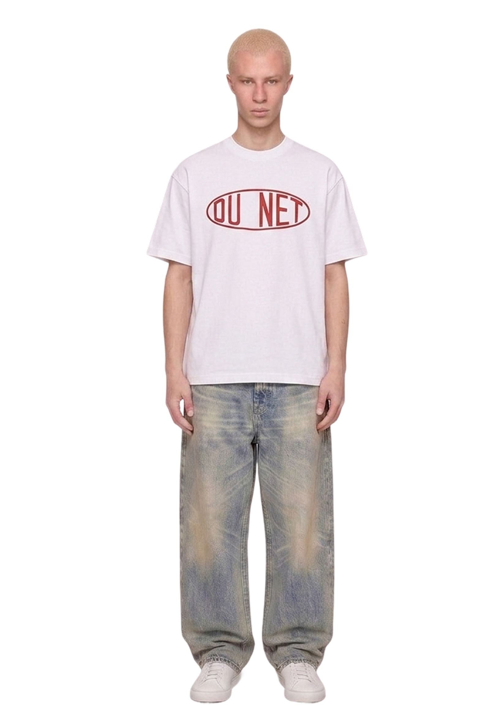 White tee DUPONT - Red