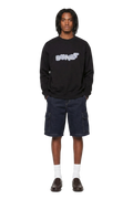 Black crewneck DUNET BUBBLE - tartan