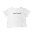 White baby tee MALCRIADA - Black