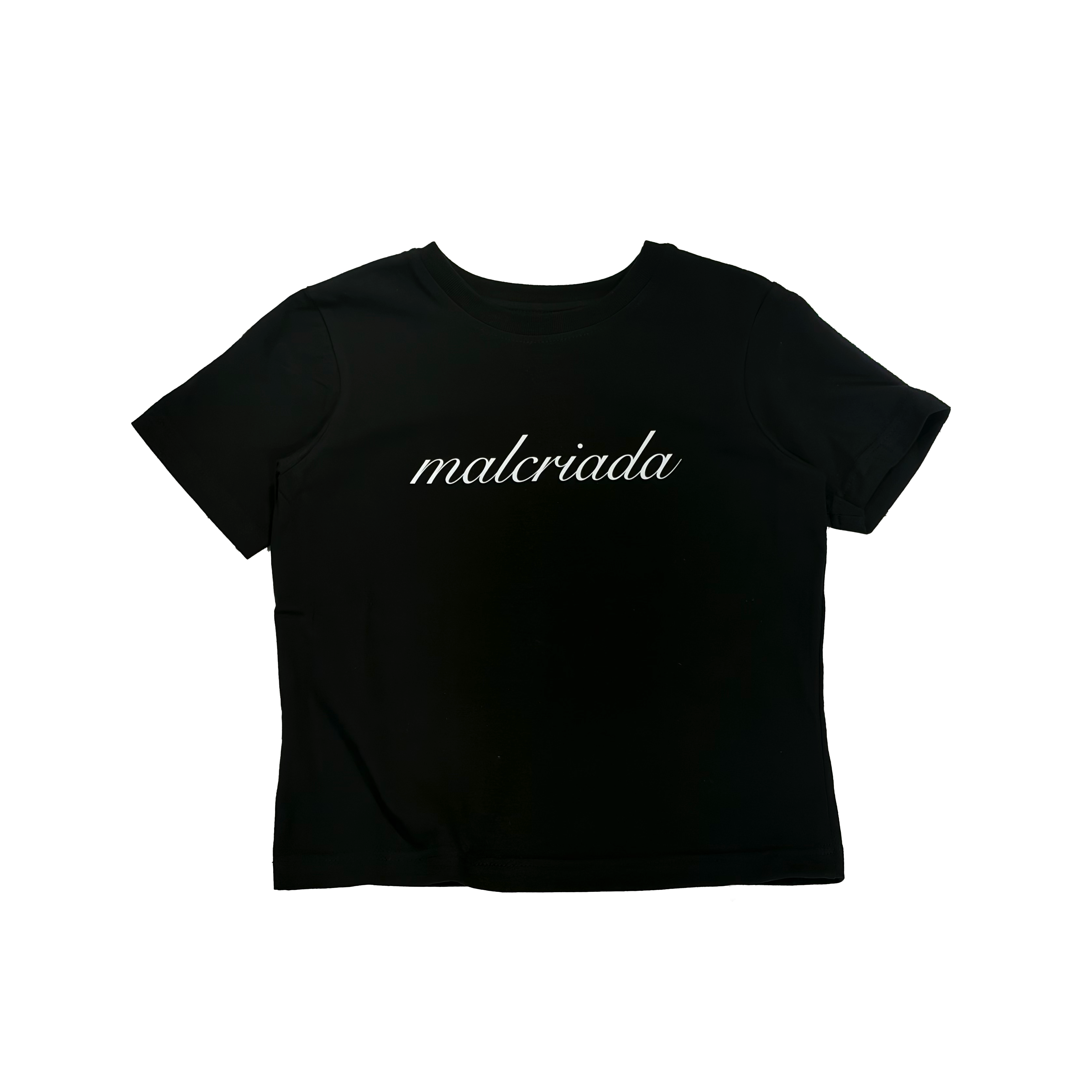 Black baby tee MALCRIADA - White