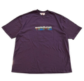 Purple tee AMISDUNET DRAGGED - tartan