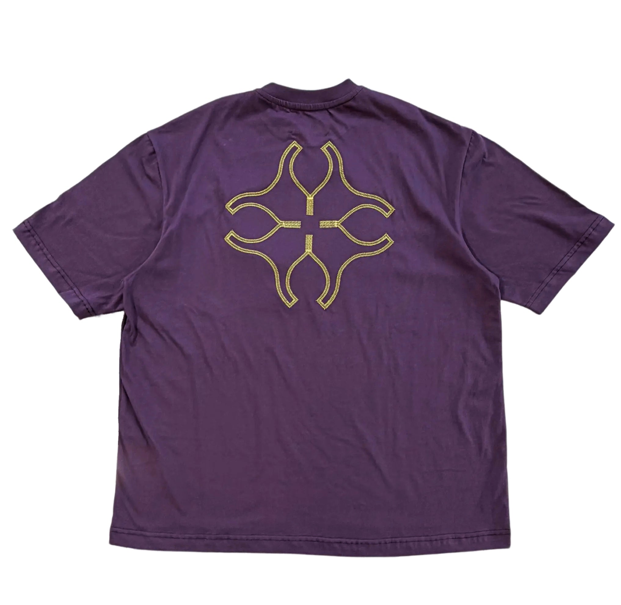 Purple tee AMISDUNET DRAGGED - tartan