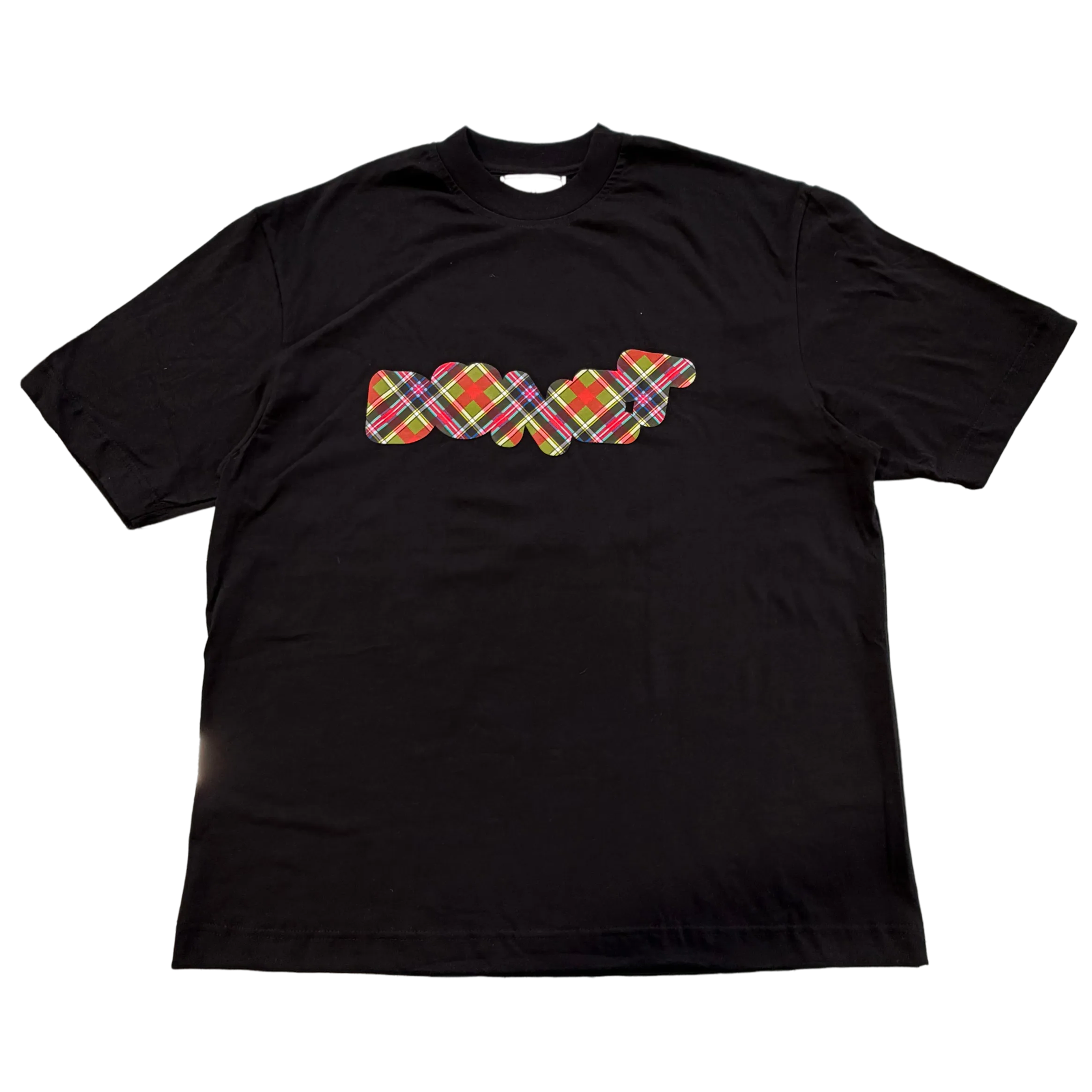 Black tee DUNET BUBBLE - tartan
