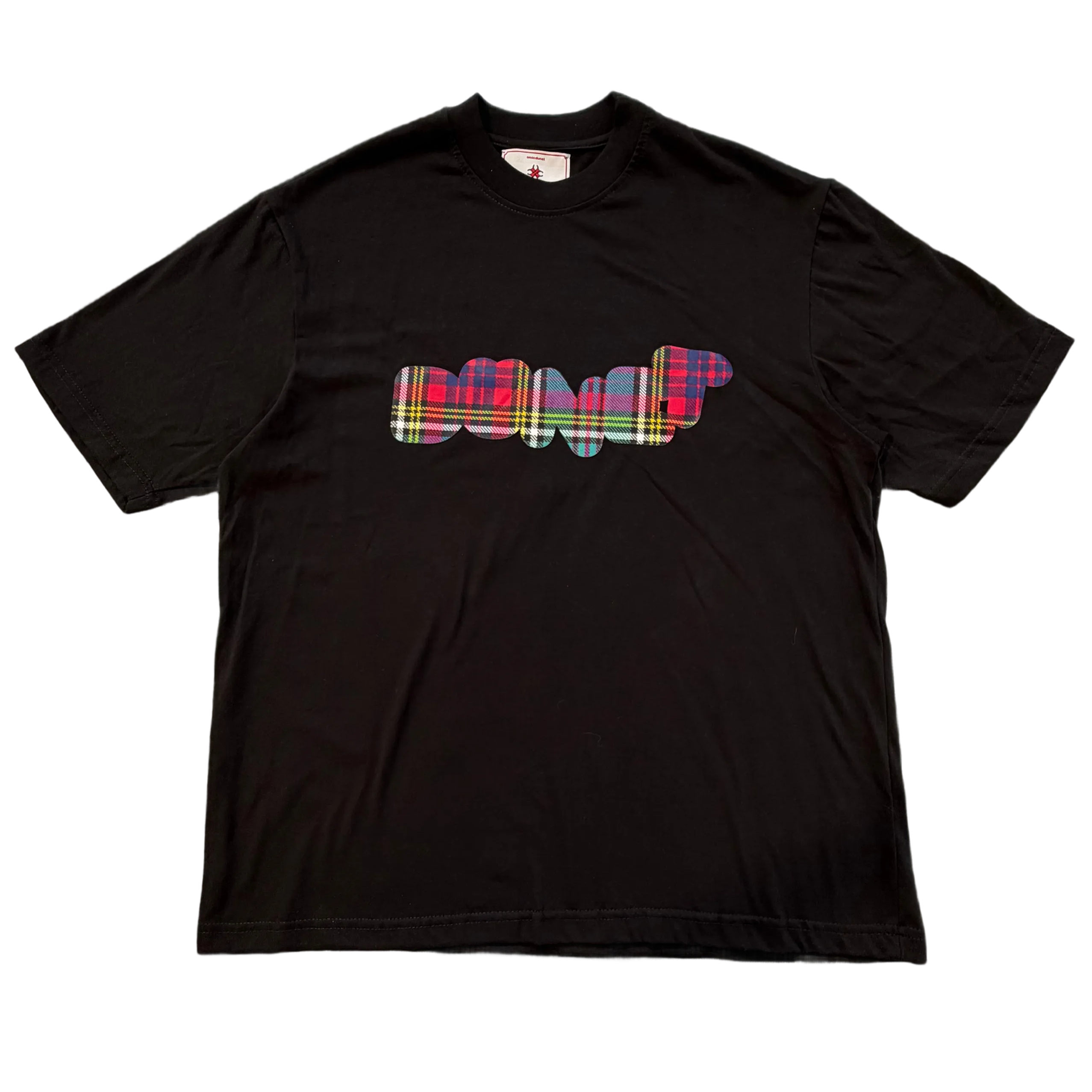 Black tee DUNET BUBBLE - tartan