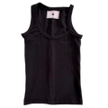 Asymmetrical tank top - Navy blue