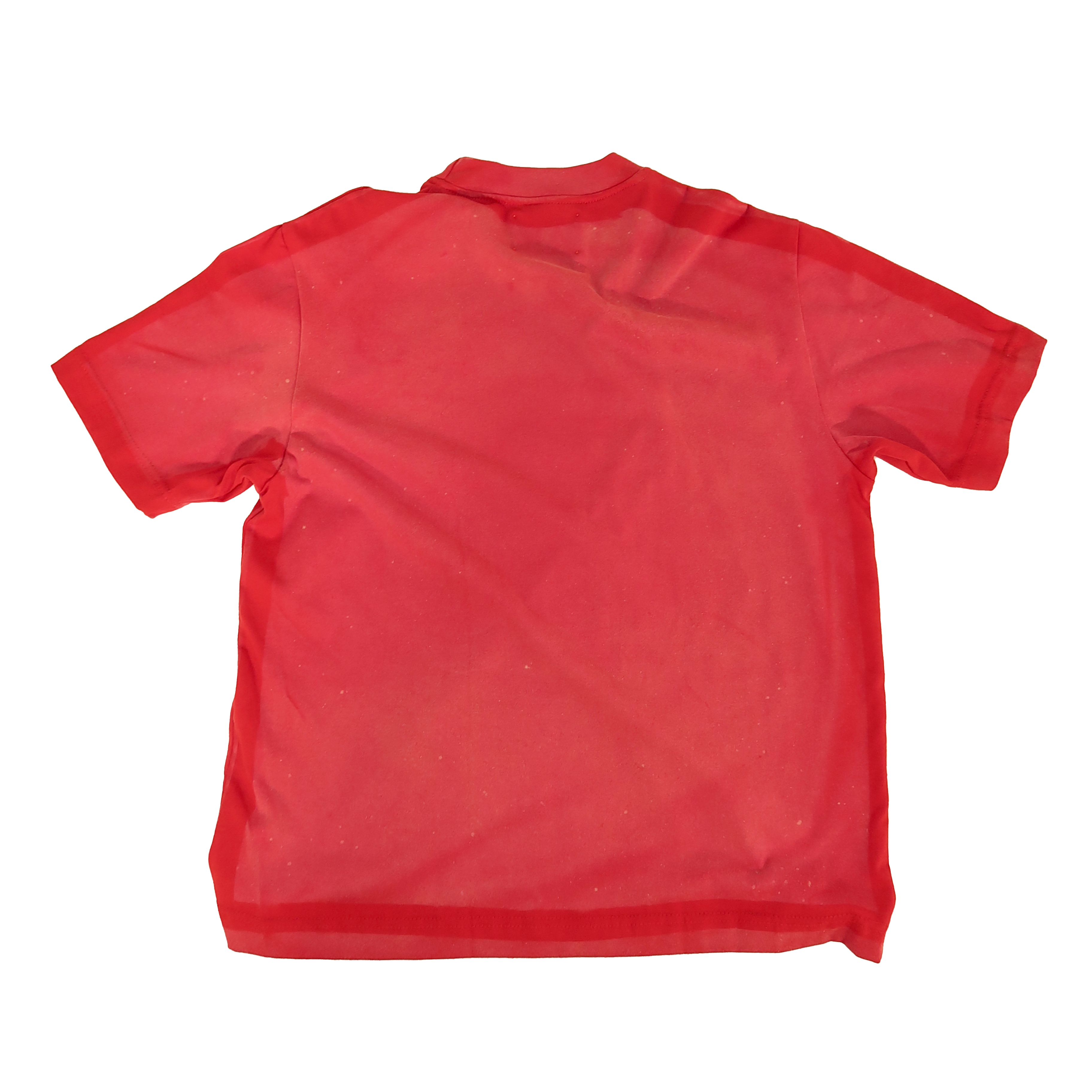 Red bleached shirt AMIS EMBROIDERED - Navy blue
