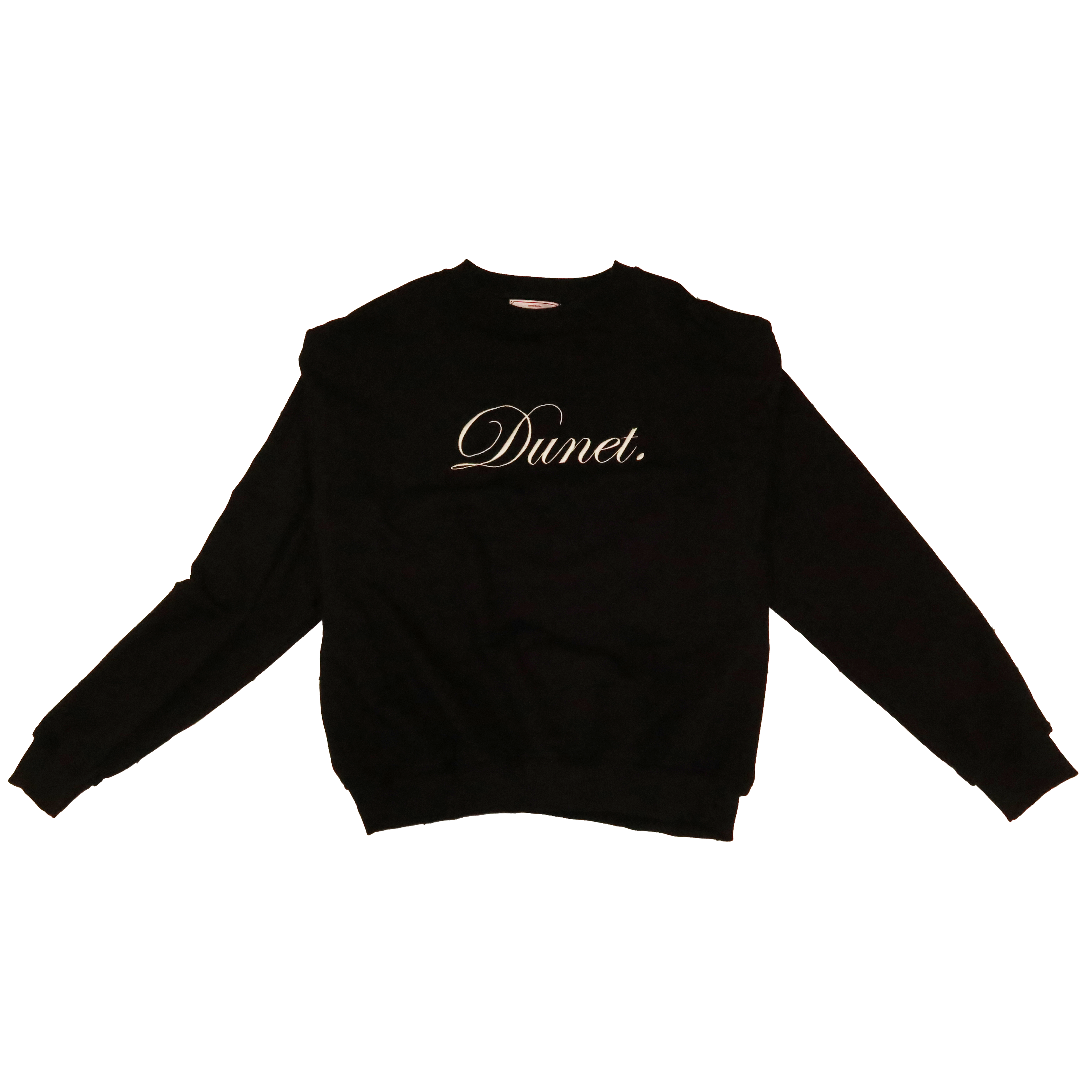 Black crewneck DUNET ELEGANTE - Cream