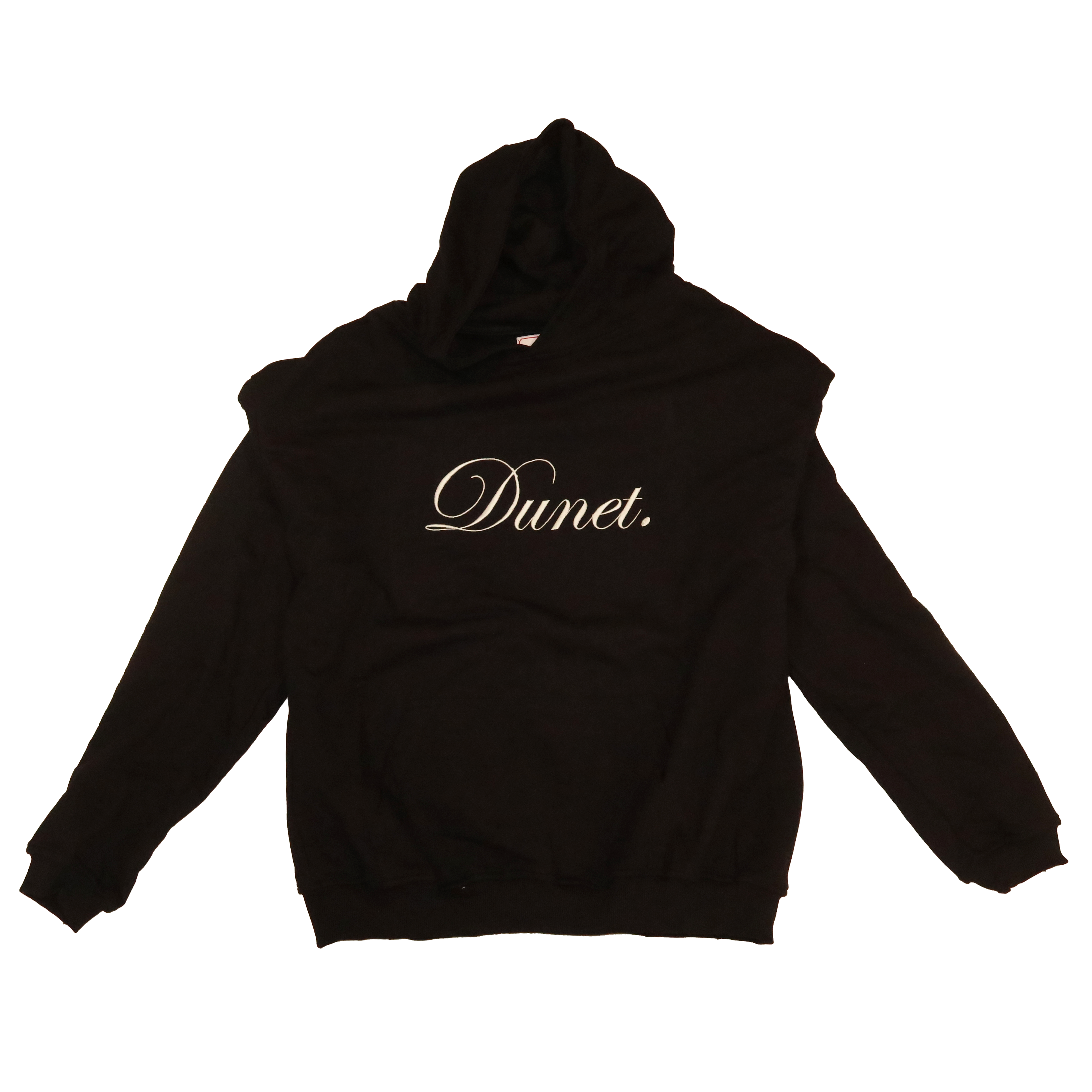 black hoodie ELEGANTE - White