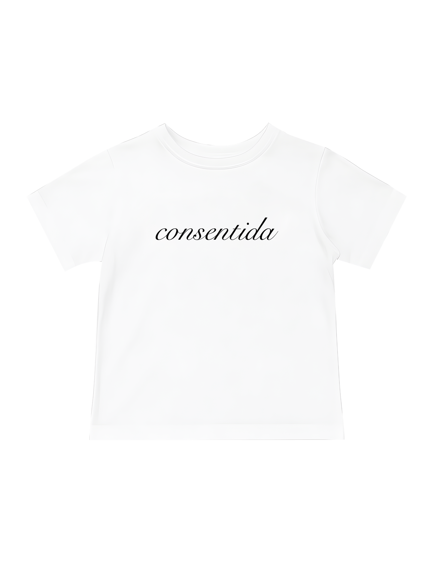consentida white baby tee