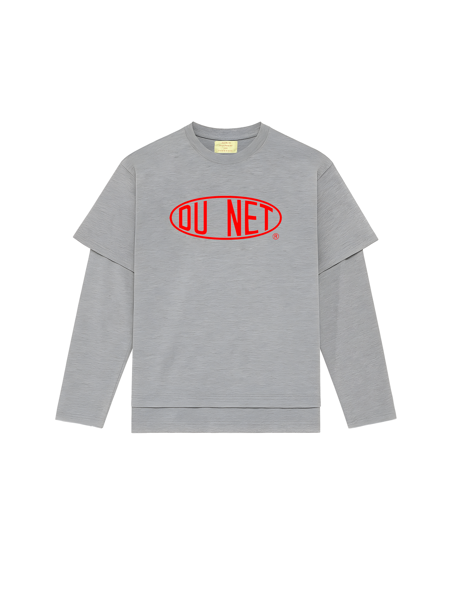 red gray dupont melange double tee