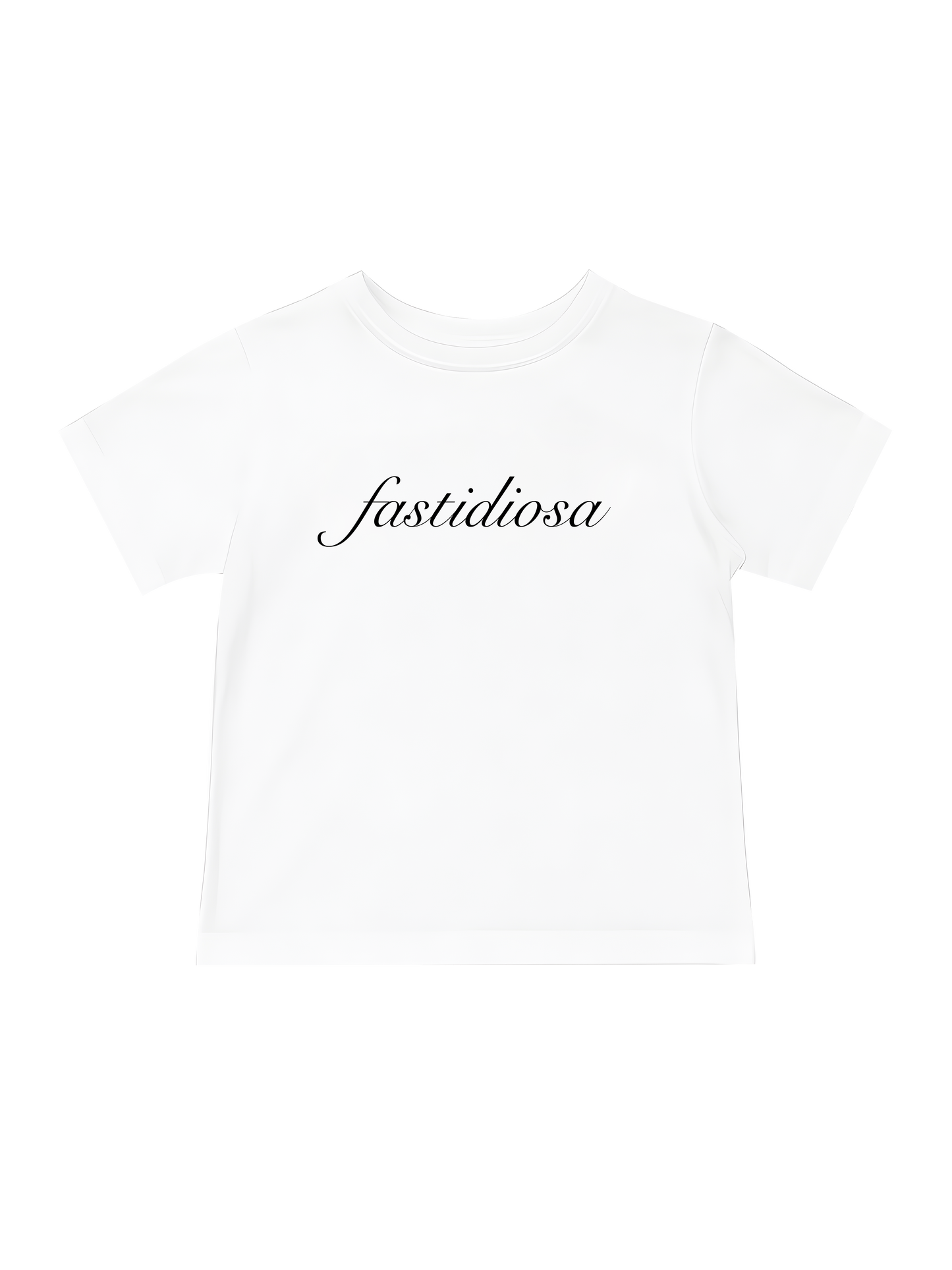 fastidiosa white baby tee